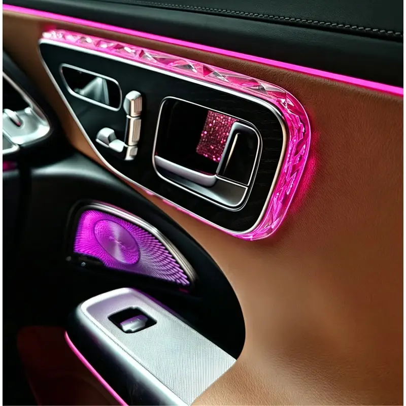 Asign Crystal-Style Door Ambient Light Frame Trim for Mercedes-Benz