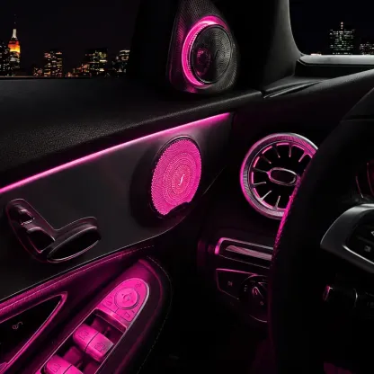 Asign Mercedes-Benz Illuminated Turbine Air Vent Upgrade for Factory Ambient Light Models