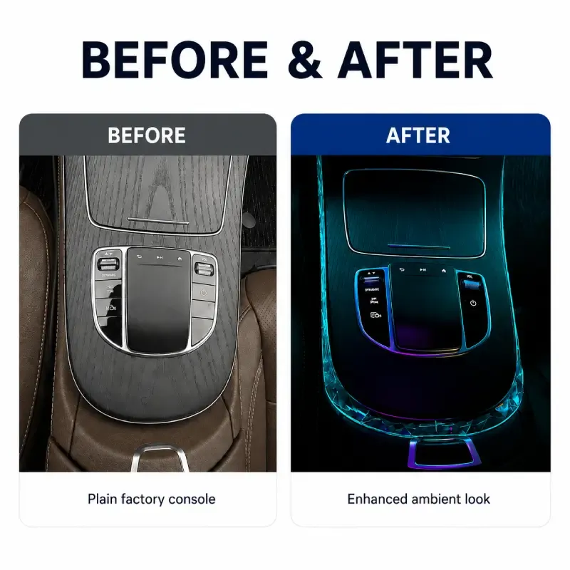 Asign Crystal-Style Ambient Light Diffuser Trim for Mercedes-Benz E-Class W213 W214
