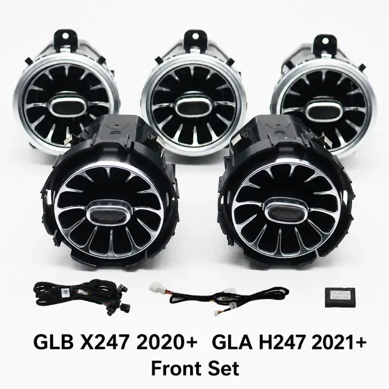 Asign Mercedes-Benz Illuminated Turbine Air Vent Upgrade for Factory Ambient Light Models