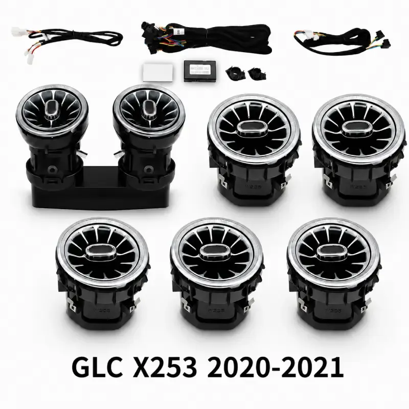 Asign Mercedes-Benz Illuminated Turbine Air Vent Upgrade for Factory Ambient Light Models