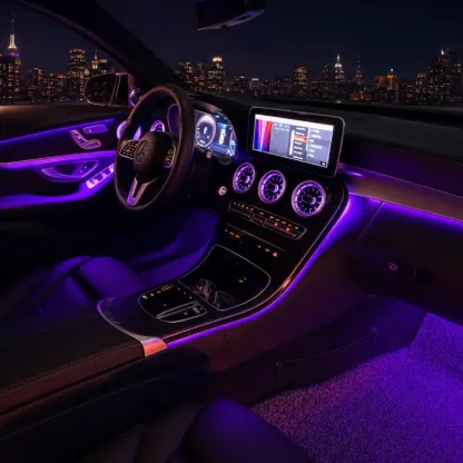 Asign Mercedes-Benz Illuminated Turbine Air Vent Upgrade for Factory Ambient Light Models