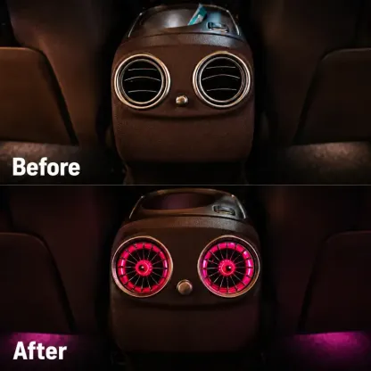 Asign Mercedes-Benz Illuminated Turbine Air Vent Upgrade for Factory Ambient Light Models