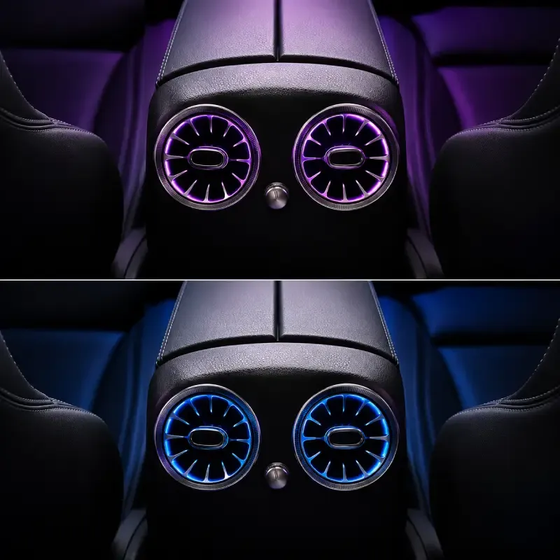 Asign Mercedes-Benz Illuminated Turbine Air Vent Upgrade for Factory Ambient Light Models