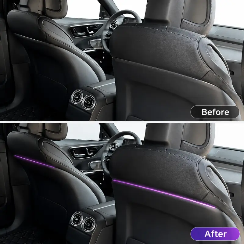 Asign Mercedes-Benz Seat Back Ambient Light Assembly Replacement for Factory 64-Color Ambient Lighting Models