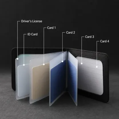 Asign Suede Multi-Slot Car Document & Card Holder