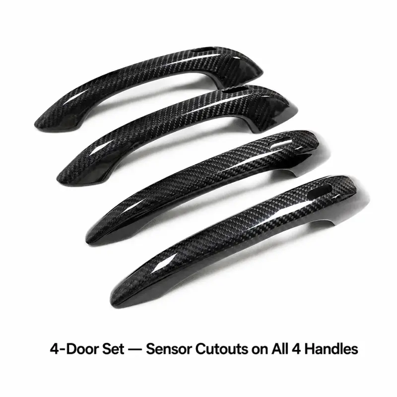 Asign Real Dry Carbon Fiber Door Handle Covers for Porsche Cayenne & Macan
