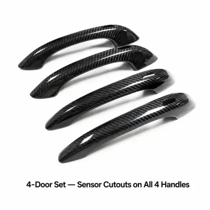 Asign Real Dry Carbon Fiber Door Handle Covers for Porsche Cayenne & Macan