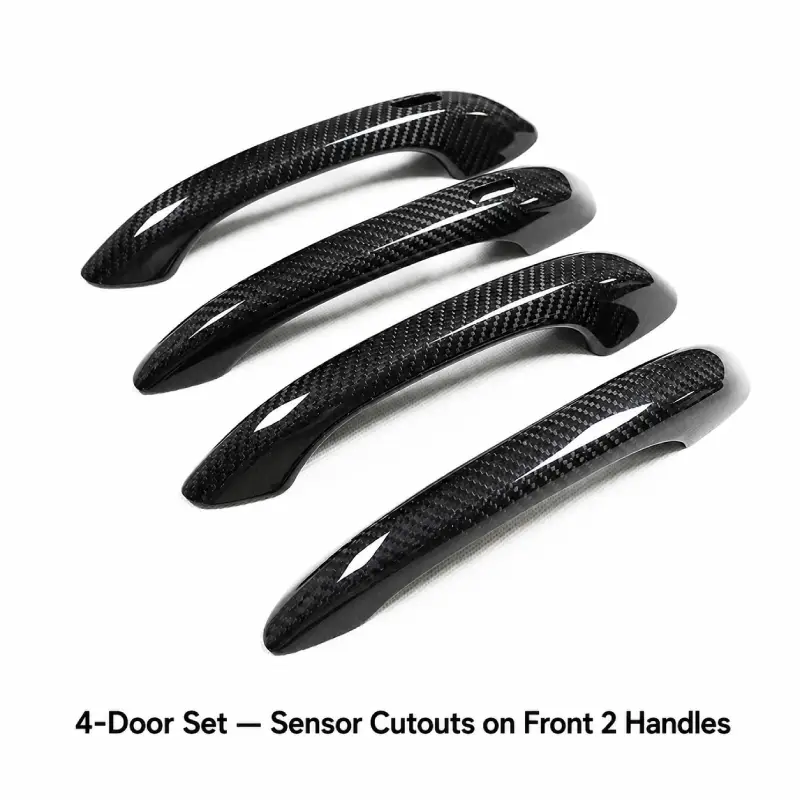 Asign Real Dry Carbon Fiber Door Handle Covers for Porsche Cayenne & Macan
