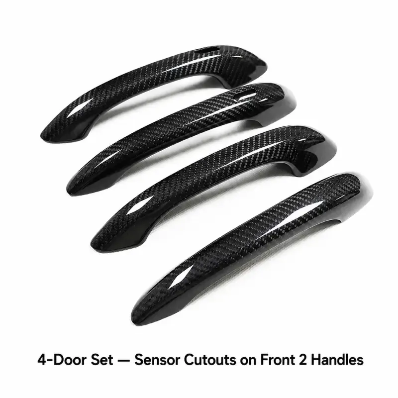 Asign Real Dry Carbon Fiber Door Handle Covers for Porsche Cayenne & Macan