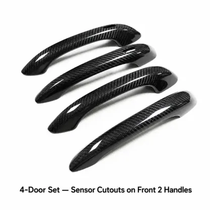 Asign Real Dry Carbon Fiber Door Handle Covers for Porsche Cayenne & Macan