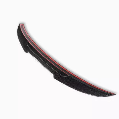 Audi PSM-Style Carbon Fiber Rear Spoiler – OEM-Fit Aerodynamic Upgrade for 2013-2021 A3/S3/RS3 & 2009-2021 A4/A5/A6 Series | 5-Minute Installation (Real Carbon Fiber)