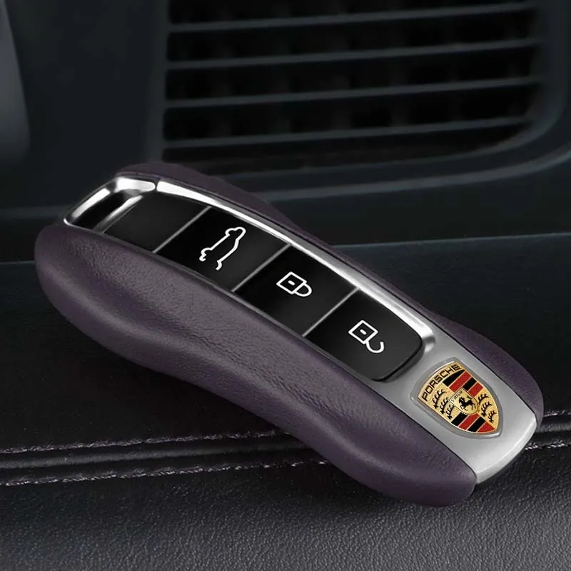 Asign Leather Key Fob Cover for Porsche – OEM-Style Leather Replacement