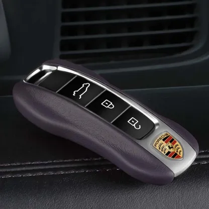 Asign Leather Key Fob Cover for Porsche – OEM-Style Leather Replacement