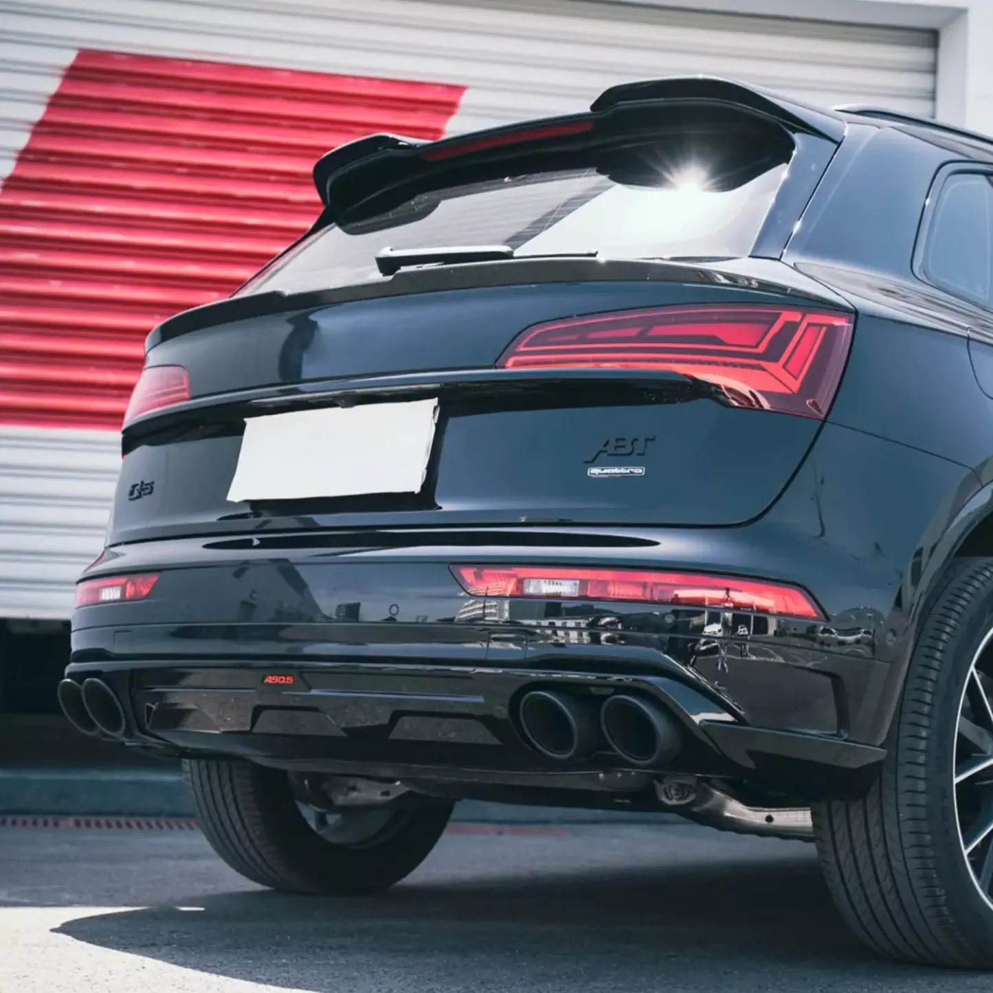Asign Glossy Black Rear Diffuser For B9.5 2021-2024 Audi Q5/SQ5