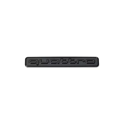 Asign Audi Blackout Rear Emblem Replacement Black Quattro Badge For All Models - A4 A5 S4 S5 Q3 Q5 Q7 RS7