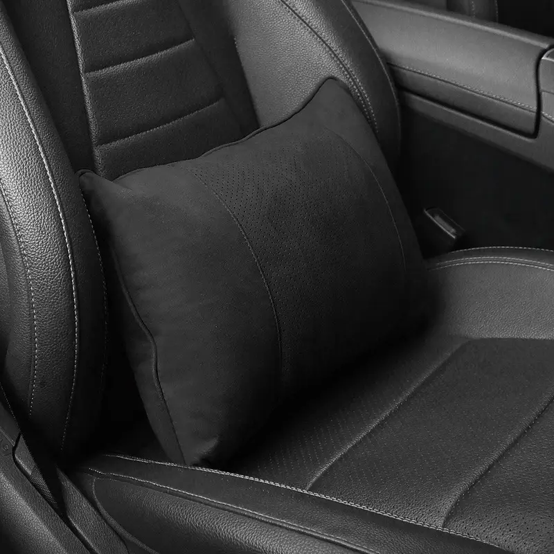 Asign Premium Suede Neck And Lumbar Support Pillow For Universal