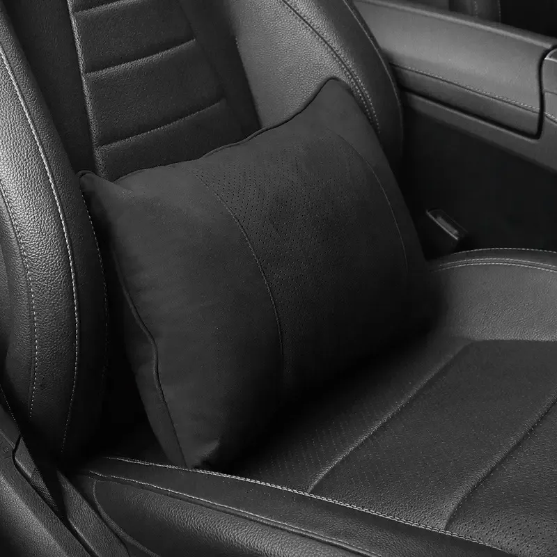 Asign Premium Suede Neck And Lumbar Support Pillow For Universal