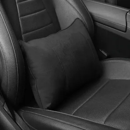 Asign Premium Suede Neck And Lumbar Support Pillow For Universal