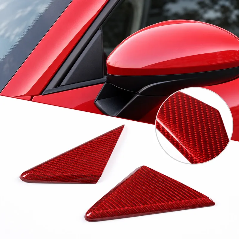 Asign Dry Carbon Fiber Triangle Covers — Interior or Exterior — For Porsche 718 & 911