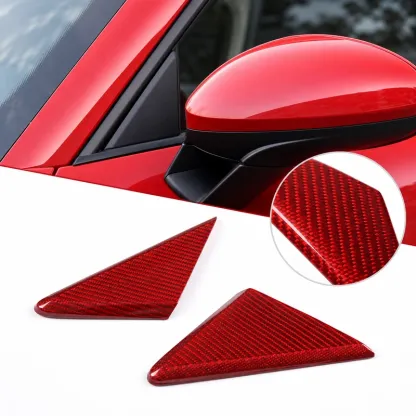 Asign Dry Carbon Fiber Triangle Covers — Interior or Exterior — For Porsche 718 & 911