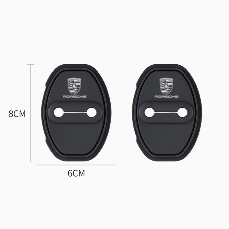 Asign Porsche Silicone Anti-Rust Shock-Absorbing Door Lock Covers