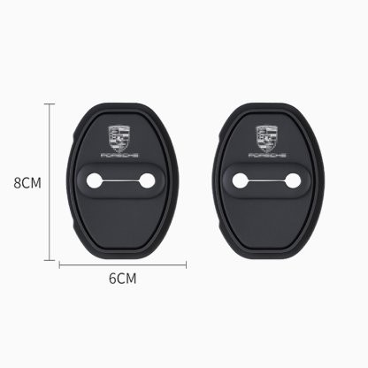 Asign Porsche Silicone Anti-Rust Shock-Absorbing Door Lock Covers