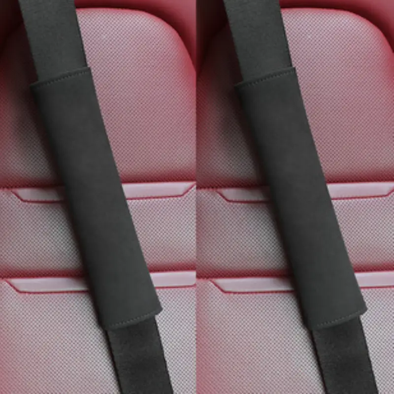 Asign Premium Suede Seat Belt Shoulder Pad For Audi/BMW/Mercedes-Benz/Porsche