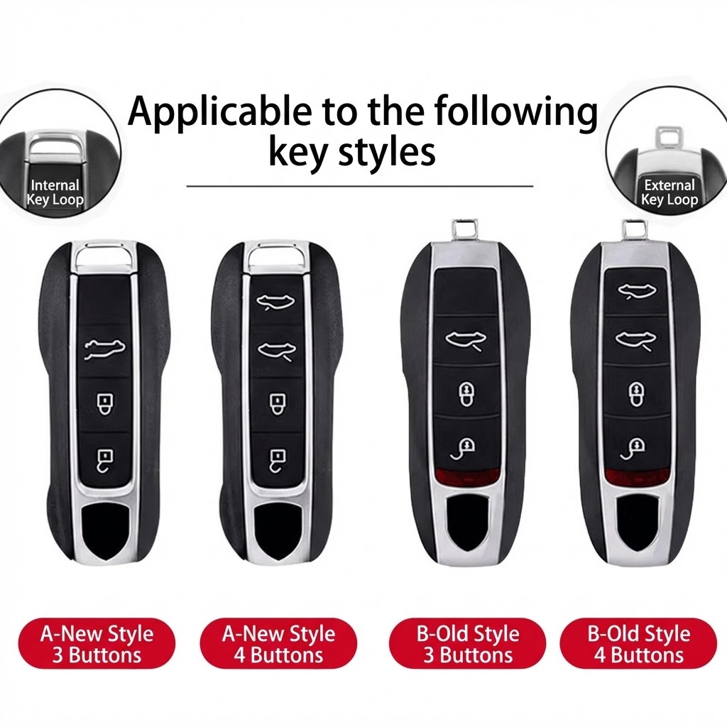 Asign Suede Key Case for Porsche