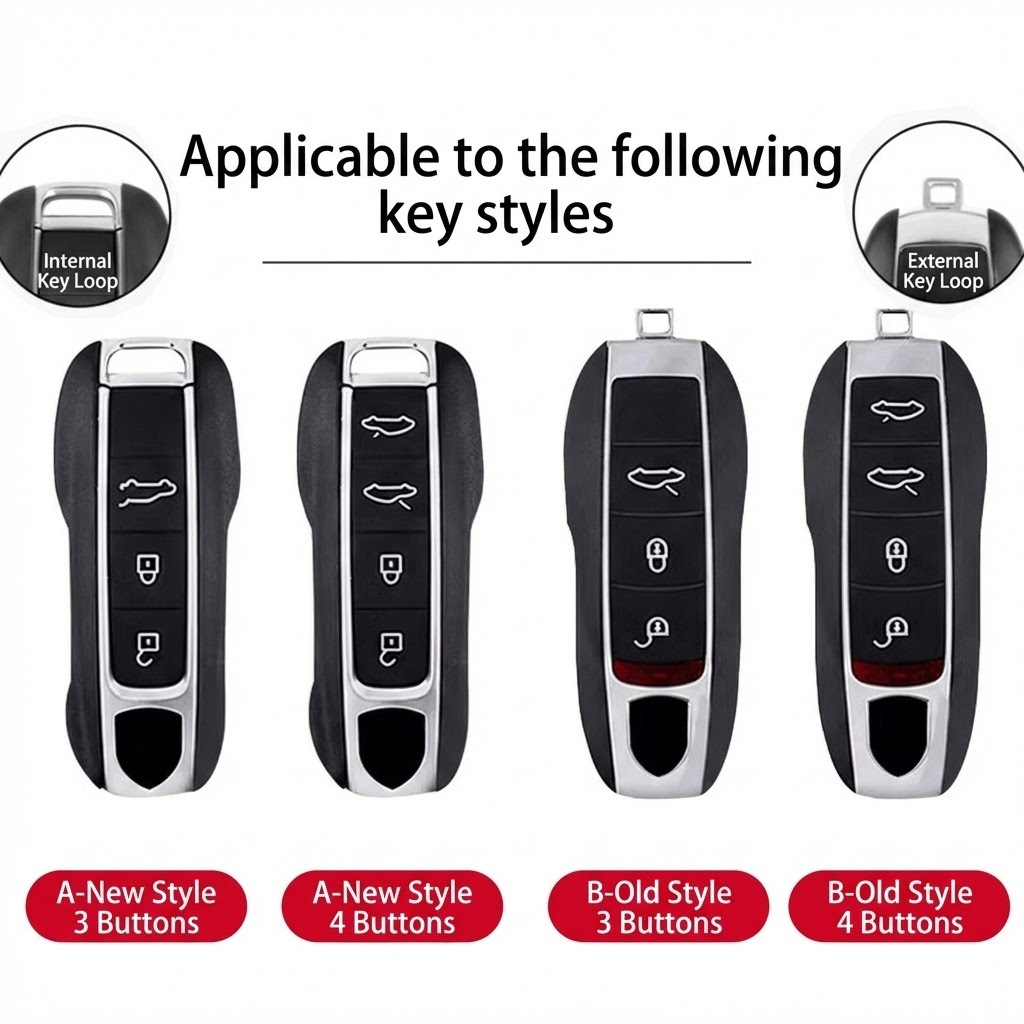 Asign Suede Key Case for Porsche