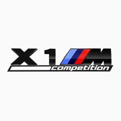 Asign 3D Sport Badge Kit for BMW - ABS Black Chrome/Carbon Fiber