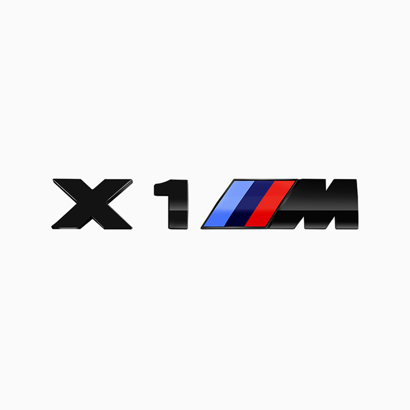 Asign 3D Sport Badge Kit for BMW - ABS Black Chrome/Carbon Fiber