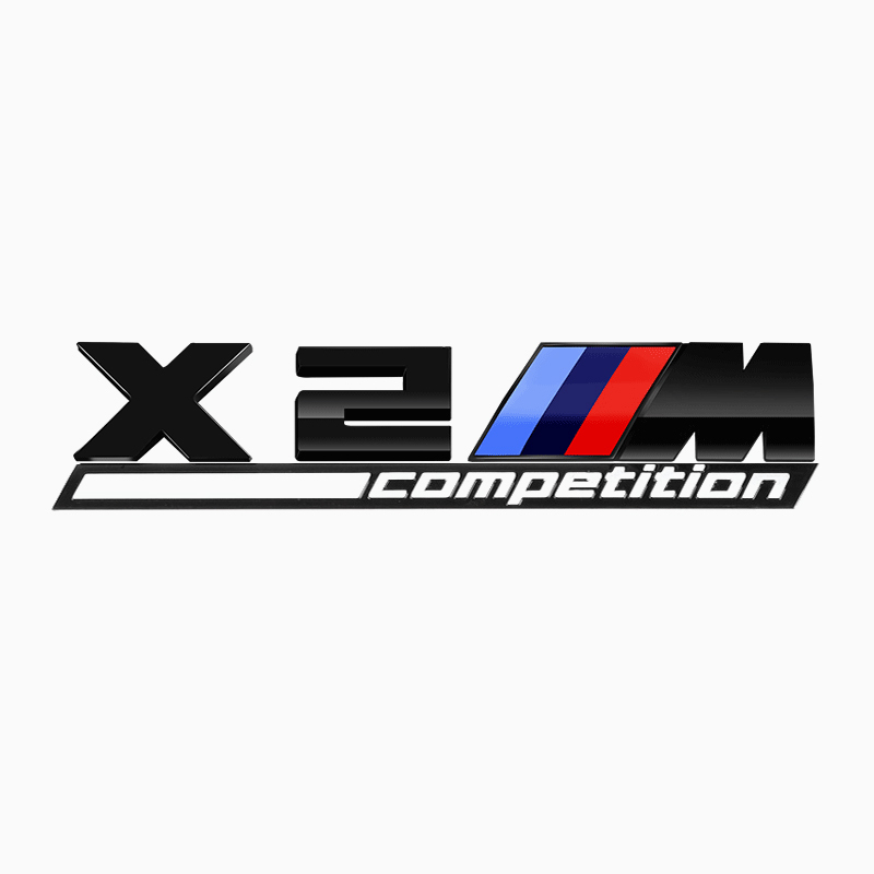 Asign 3D Sport Badge Kit for BMW - ABS Black Chrome/Carbon Fiber