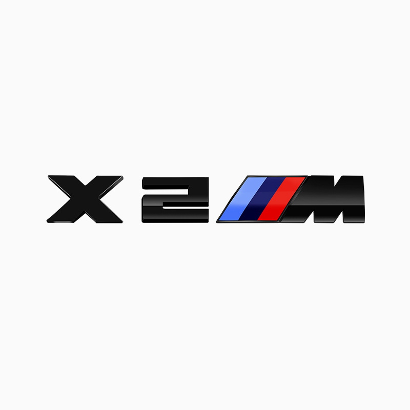 Asign 3D Sport Badge Kit for BMW - ABS Black Chrome/Carbon Fiber