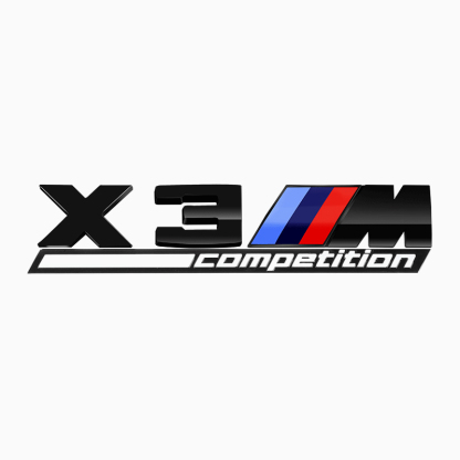 Asign 3D Sport Badge Kit for BMW - ABS Black Chrome/Carbon Fiber
