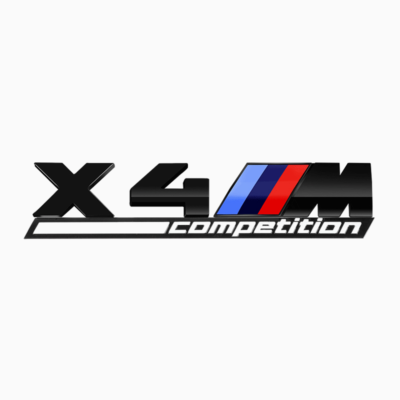 Asign 3D Sport Badge Kit for BMW - ABS Black Chrome/Carbon Fiber