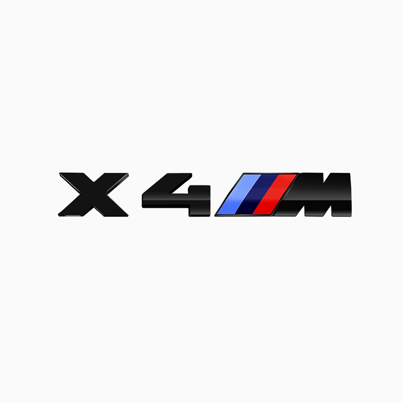 Asign 3D Sport Badge Kit for BMW - ABS Black Chrome/Carbon Fiber