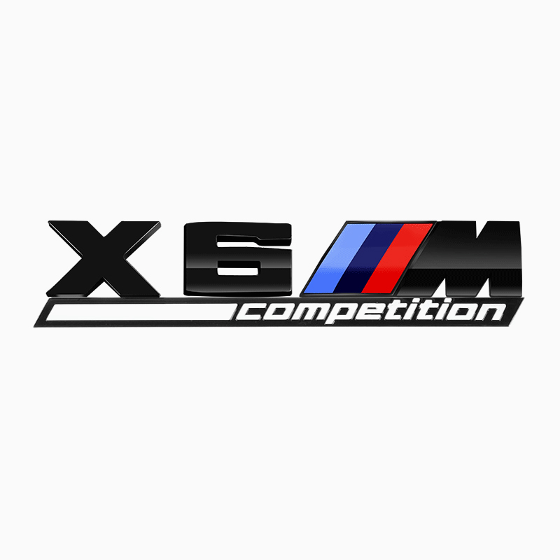 Asign 3D Sport Badge Kit for BMW - ABS Black Chrome/Carbon Fiber