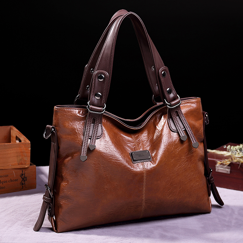 Vintage Soft Leather Shoulder Bag