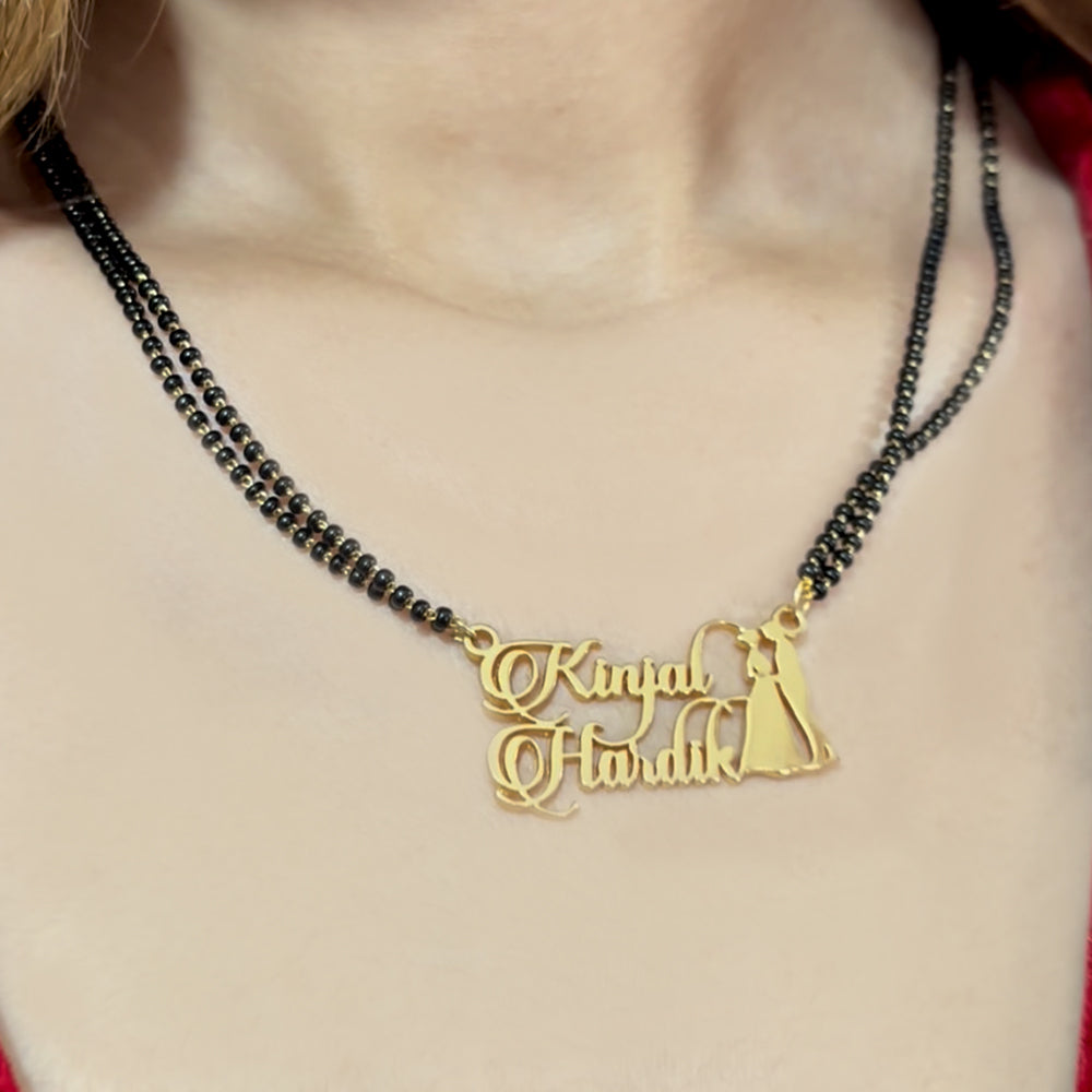 Custom Boy Girl Couple Name Necklace