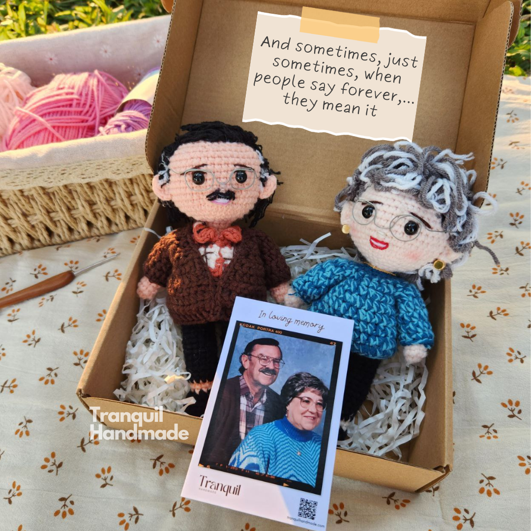 Personalized Crochet Doll with Photo Card