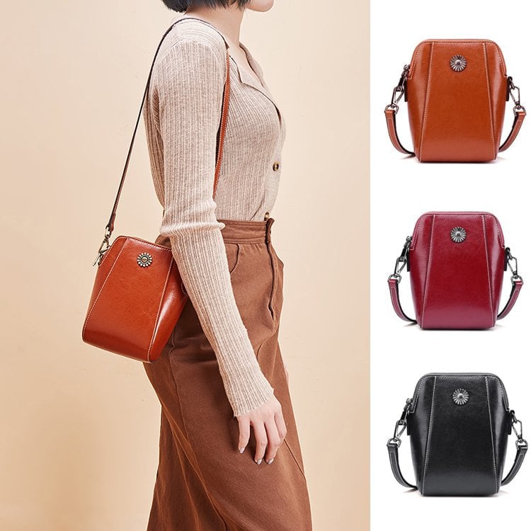 RETRO All-match vertical cellphone bag