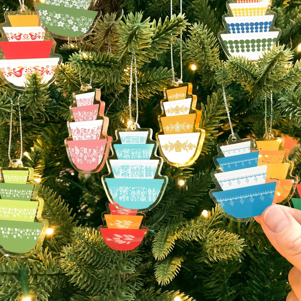 🎄Double-sided Vintage Stacking Bowl Christmas Ornaments