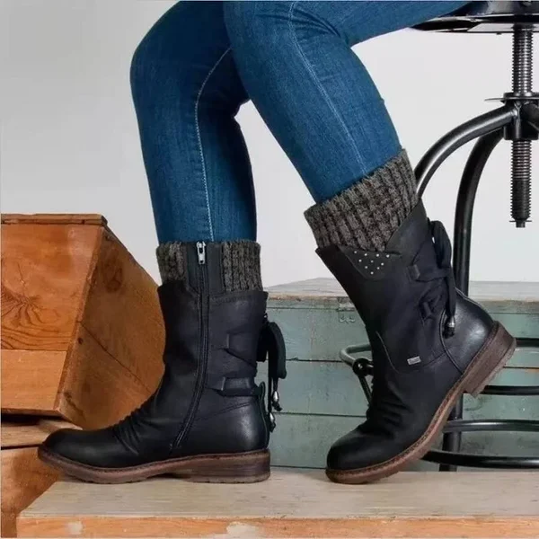 Low arch support wool thermal boots