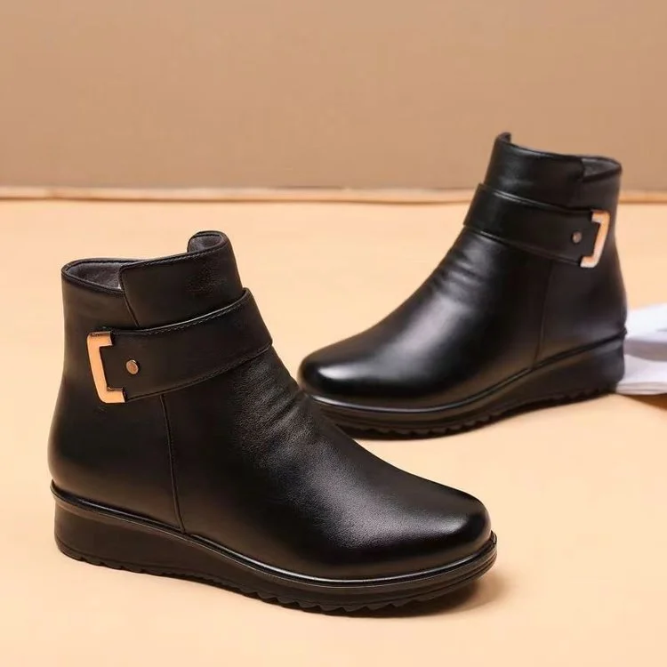 Women's Leather and wool orthopedic boots