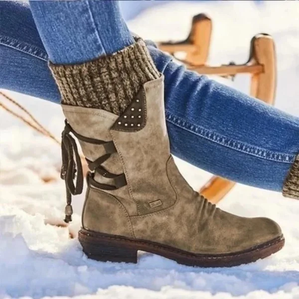 Low arch support wool thermal boots