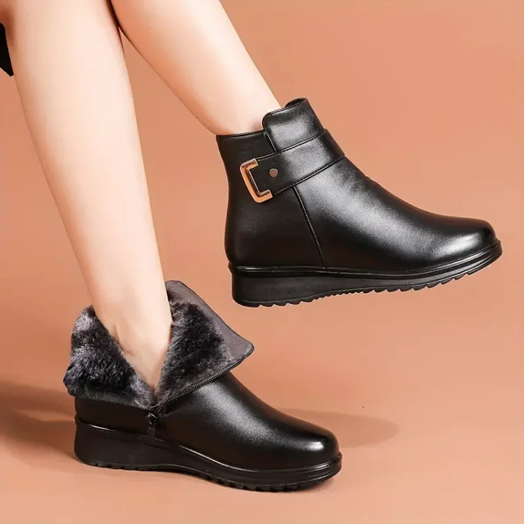 Women's Leather and wool orthopedic boots