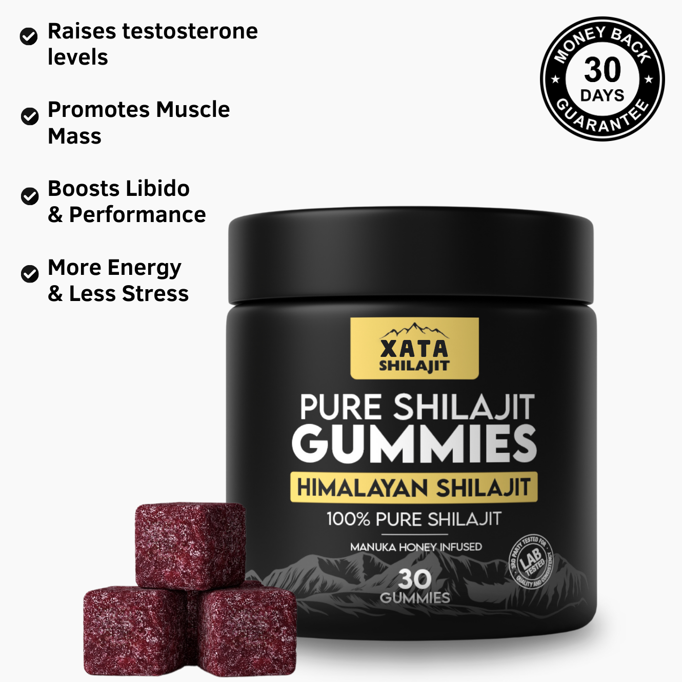 XATA SHILAJIT™ Pure Shilajit Gummies 