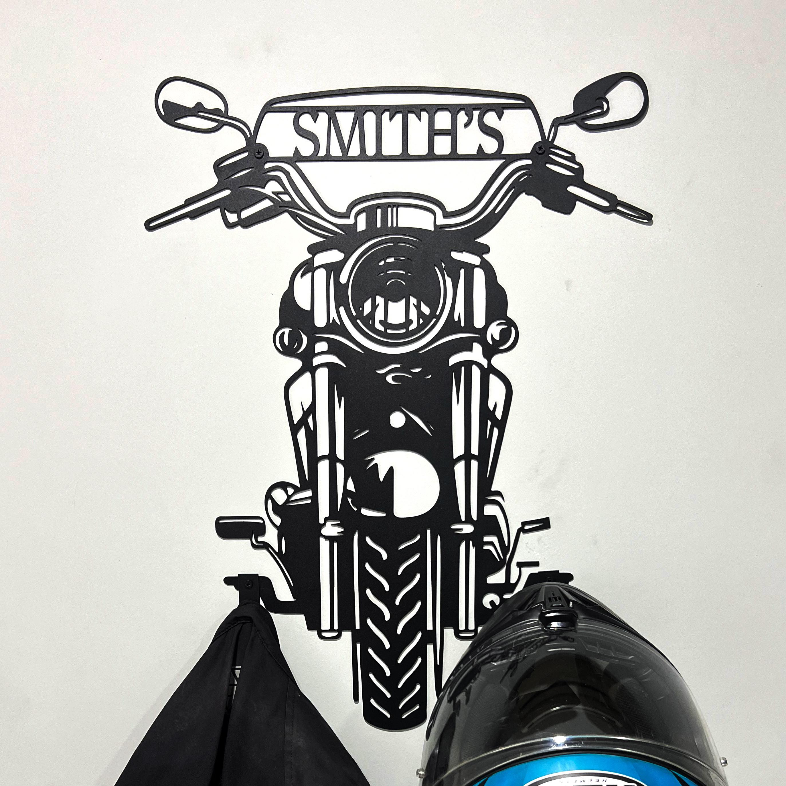 💝Personalized Motorcycle Helmet Holder | Father's Day gift 🎁