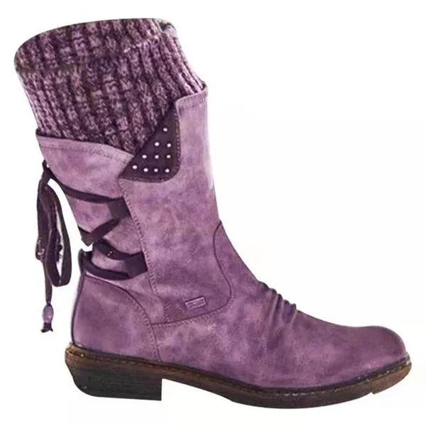 Low arch support wool thermal boots